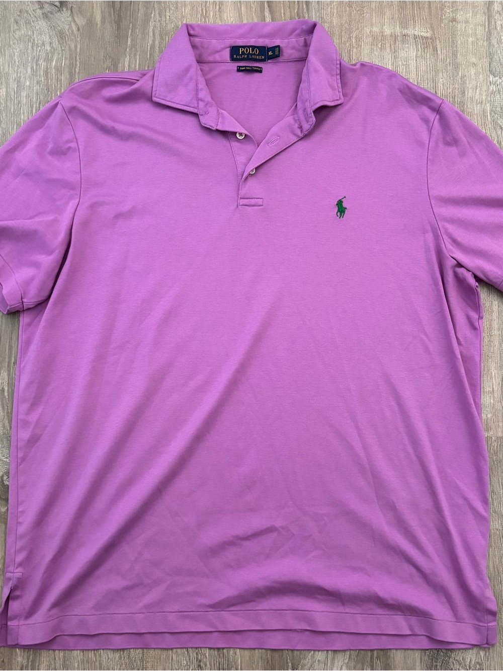 Polo by Ralph Lauren Lavender Classic Fit Pima Soft Polo Shirt XL
